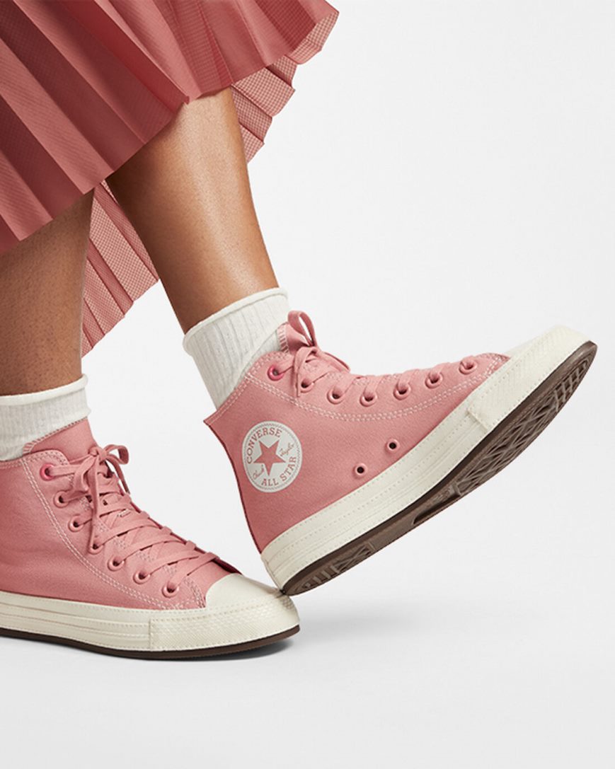 Zapatillas Altas Converse Chuck Taylor All Star Tonal Canvas Mujer Rosas | PE 5470P8